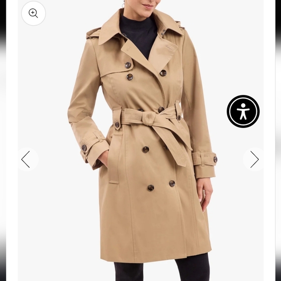 London Fog Jackets & Blazers - London Fog Double-Breasted Trench Coat - Size‎ Large